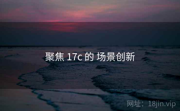 聚焦 17c 的 场景创新